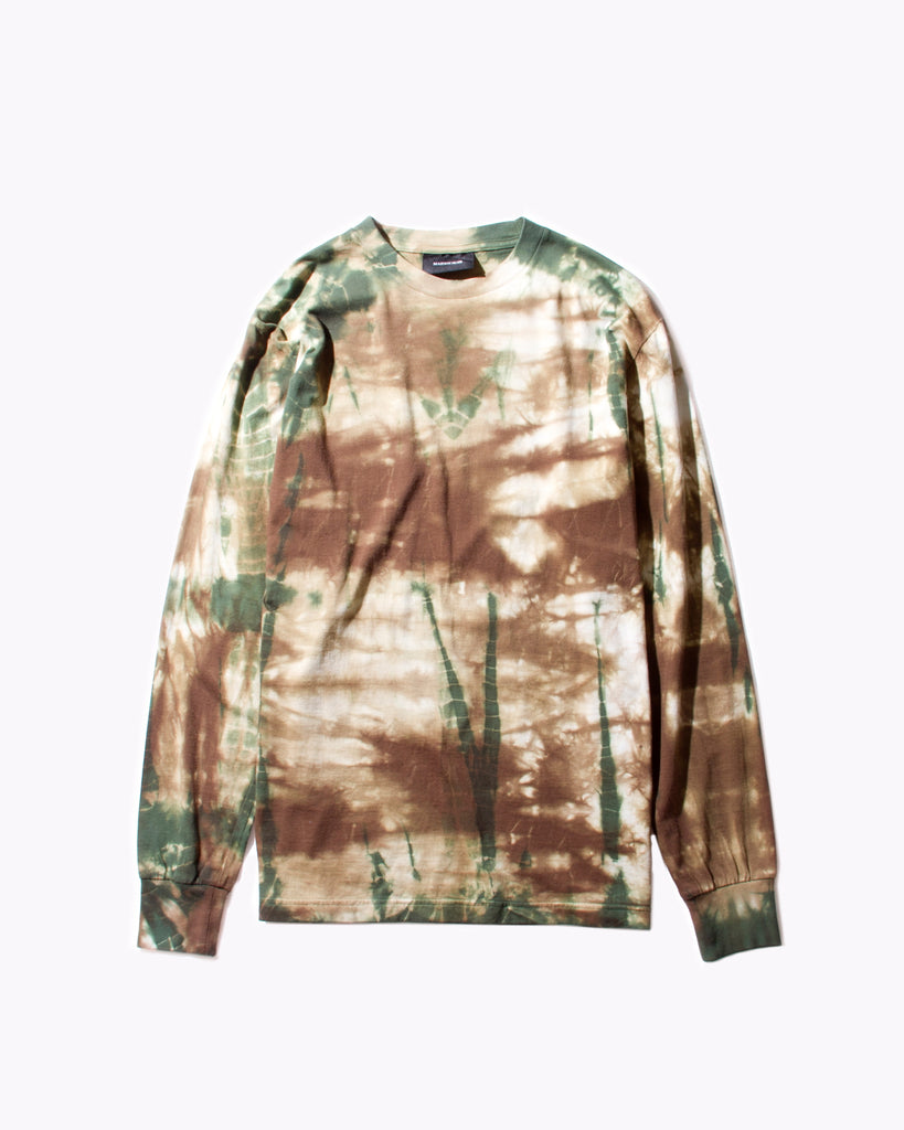 Natural Dyed Block L/S Jersey - Woodland Tie Dye