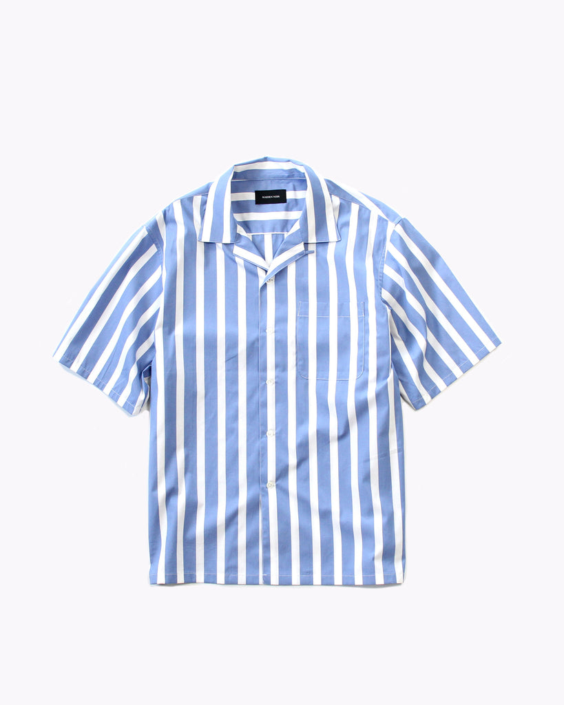 Stripe SS Shirt - Blue - Maiden Noir