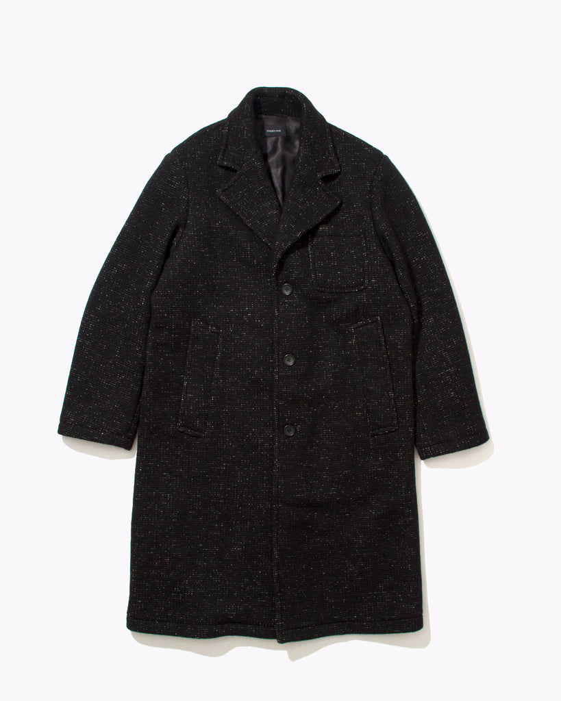 Nap Wool Overcoat - Black