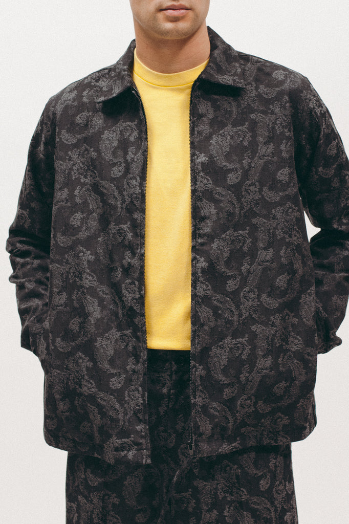 Paisley Zip Shirt - Charcoal - [product _vendor]