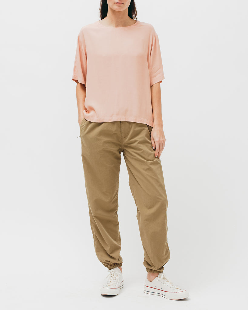 Crepe Rayon S/S Shirt - Coral - Maiden Noir