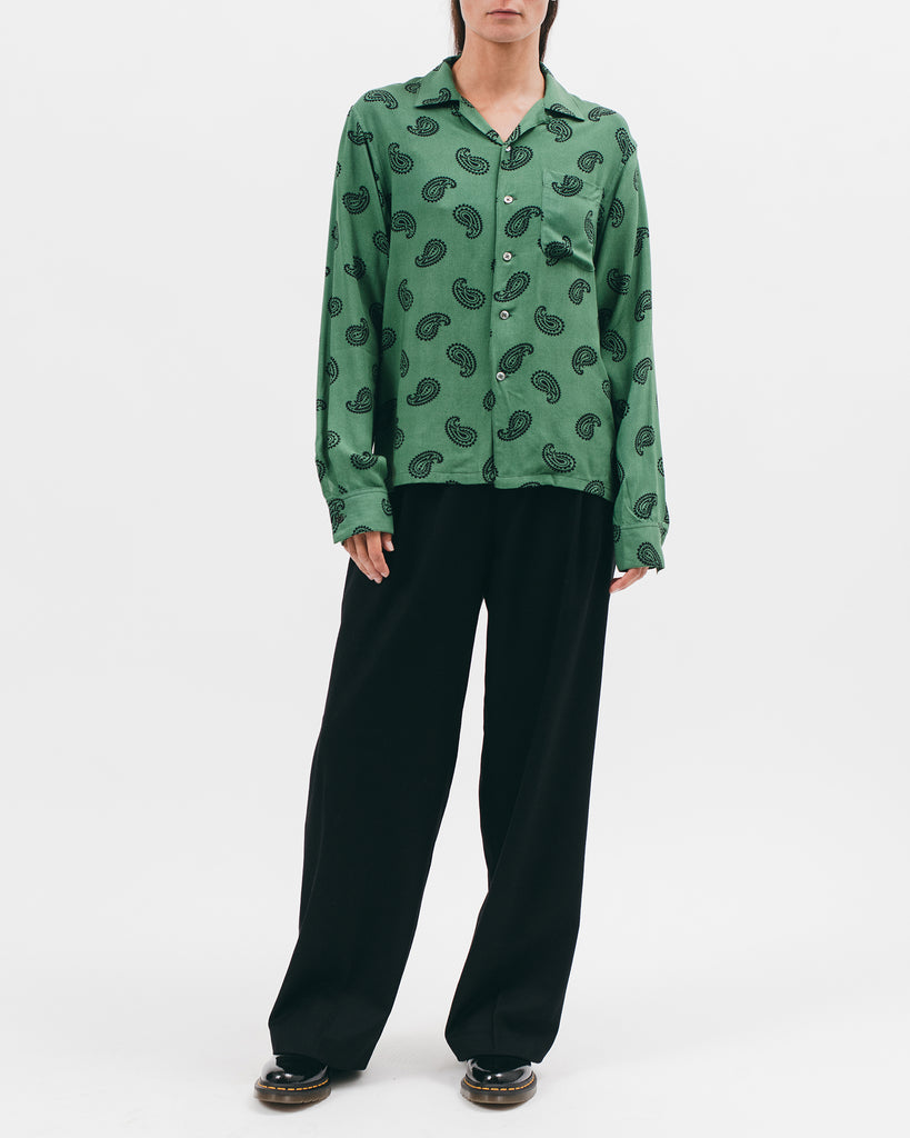 Paisley Rayon LS Shirt - Jade - [product _vendor]