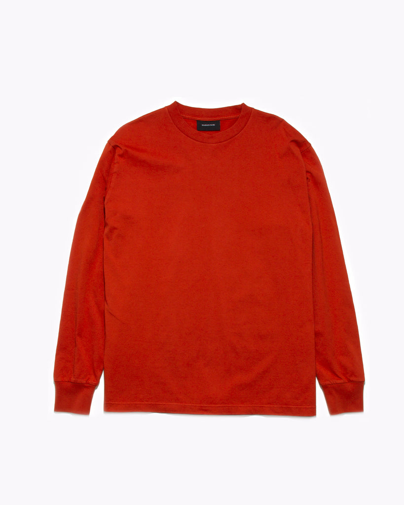 Natural Dyed Block L/S Jersey - Tomato