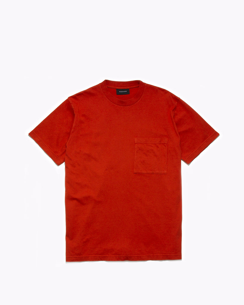 Natural Dyed Block S/S Jersey - Tomato
