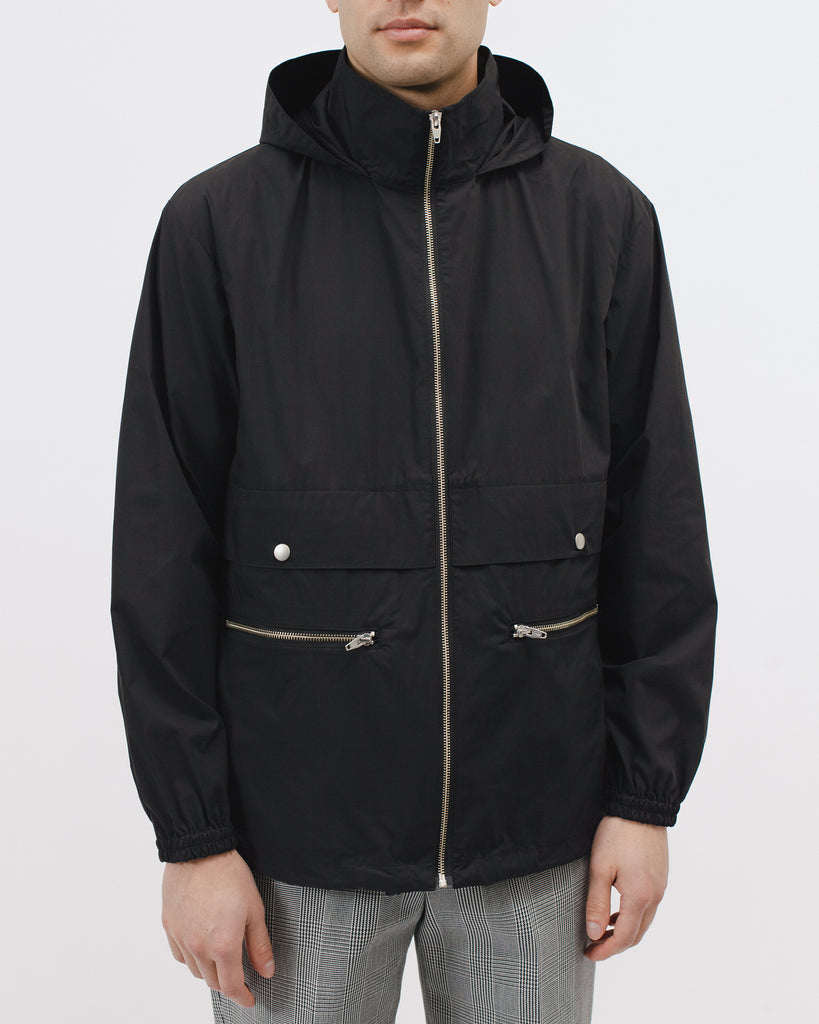 Zip Hooded Jacket - Black - [product _vendor]