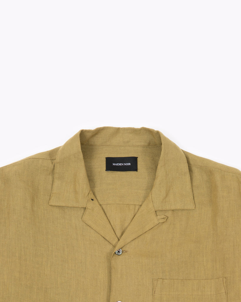 Linen LS Shirt - Olive
