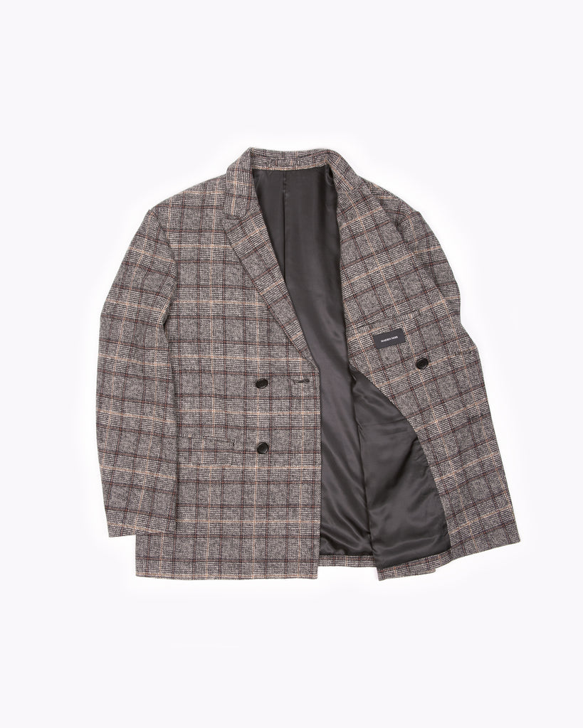 Double Breasted Jacket - Glen Plaid