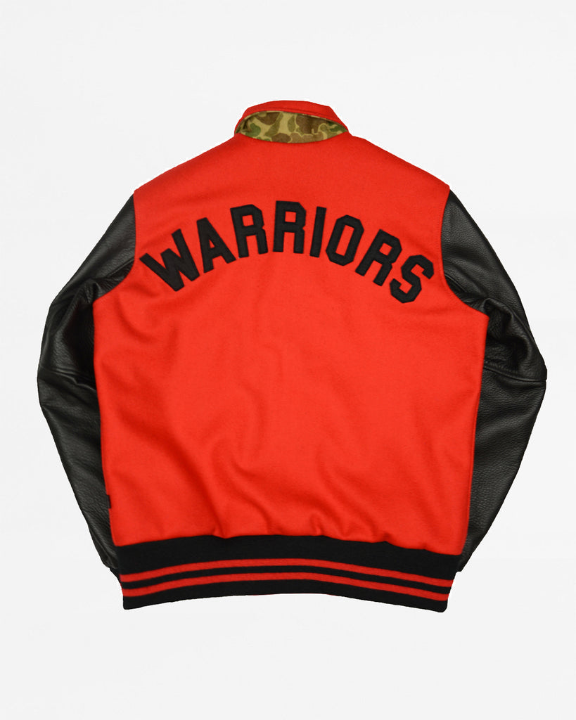 Ebbets Field Warriors Jacket - Red/Black