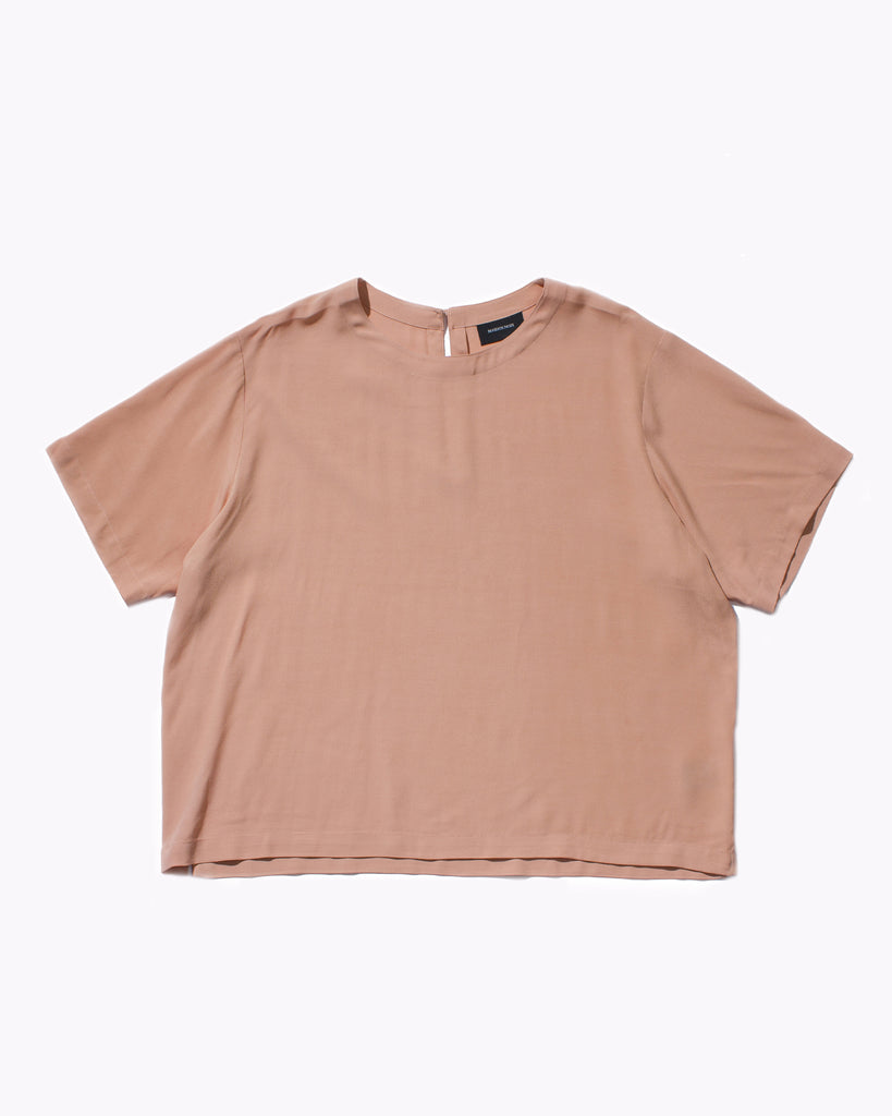 Crepe Rayon S/S Shirt - Coral - Maiden Noir