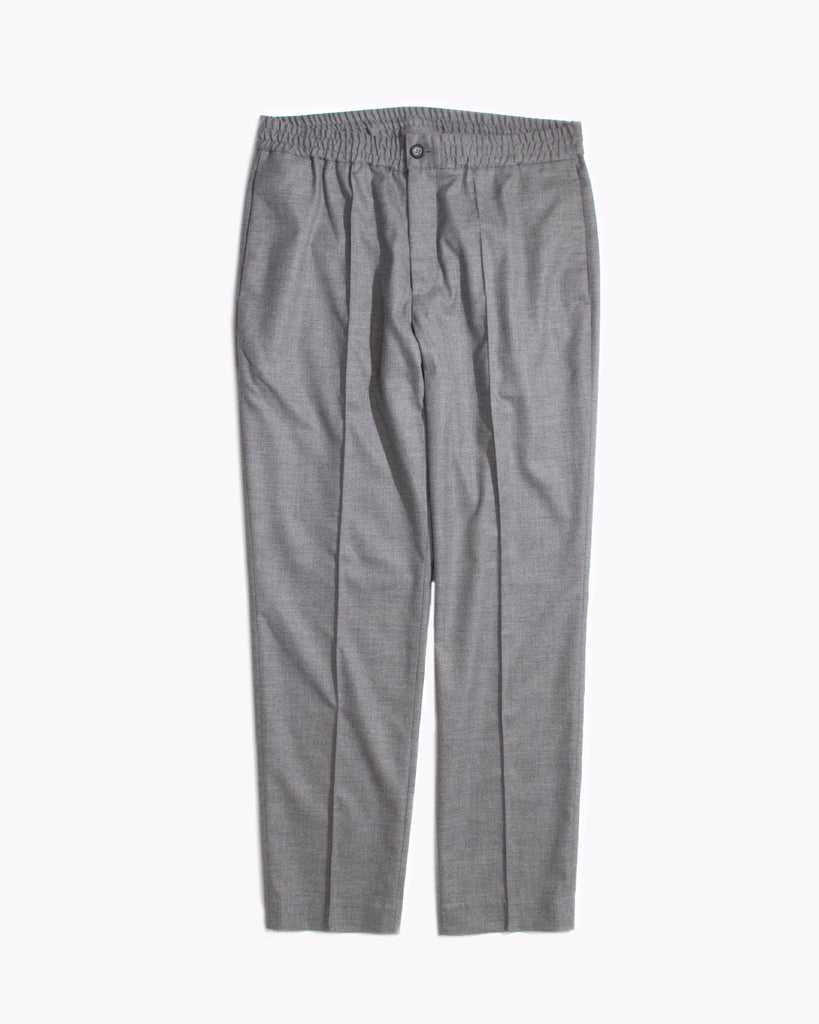 Elastic Pleated Trouser - Grey - Maiden Noir