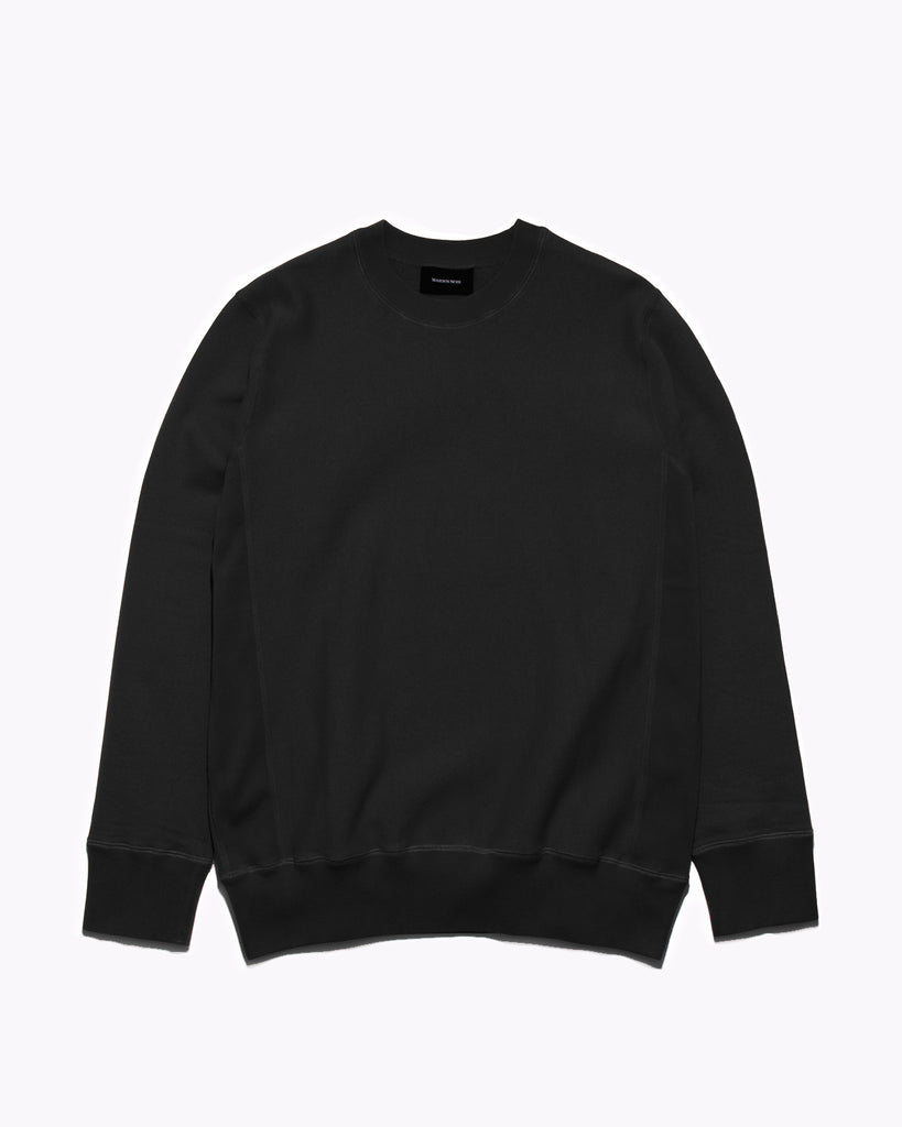 Natural Dyed Crew Fleece - Black