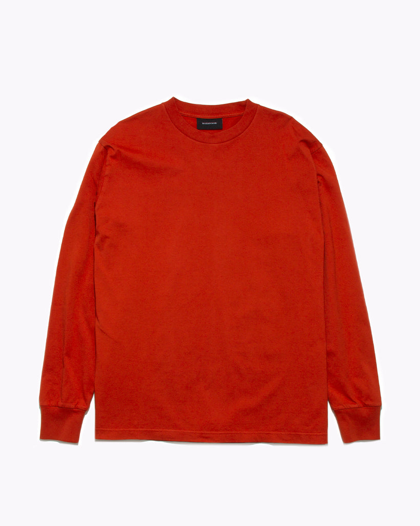 Natural Dyed Block L/S Jersey - Tomato