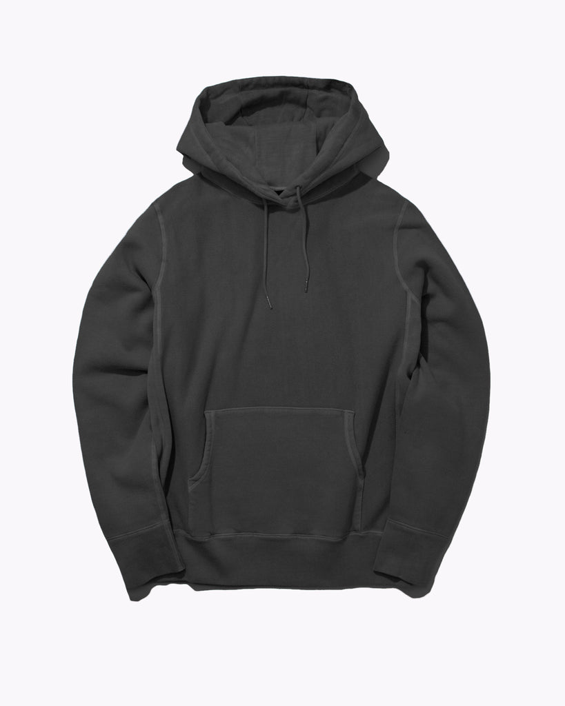 Natural Dyed Hoodie Fleece - Charcoal