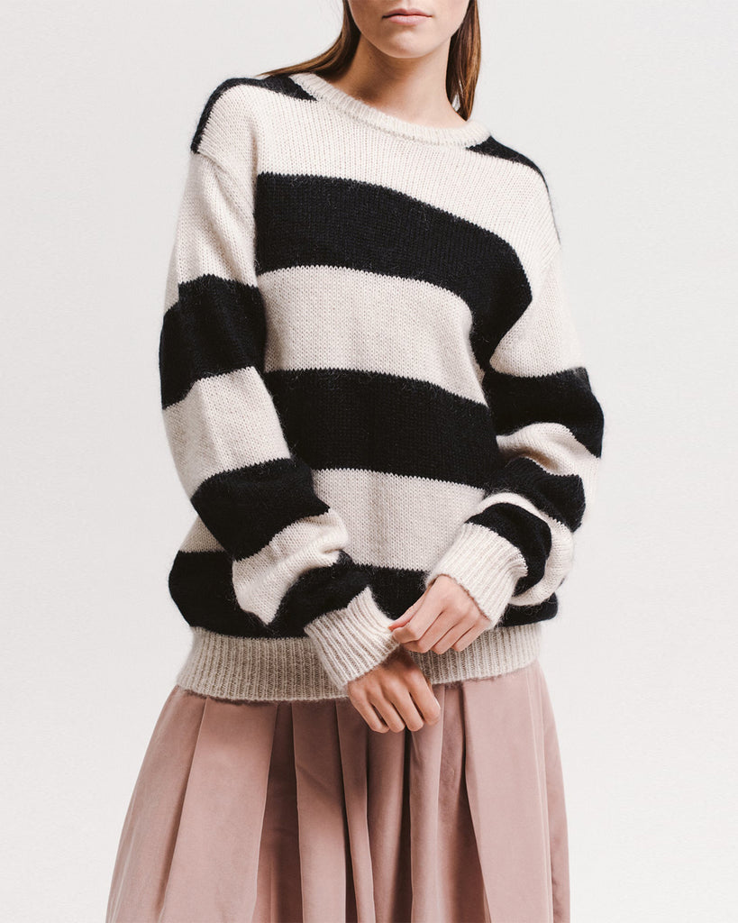 Mohair Knit Sweater - Natural