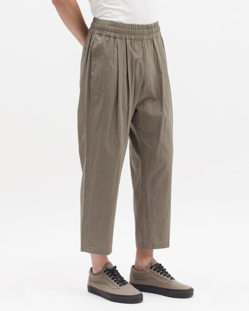 Cropped Trouser - Olive - Maiden Noir