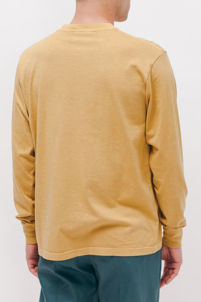 Natural Dyed Block L/S Jersey - Mustard