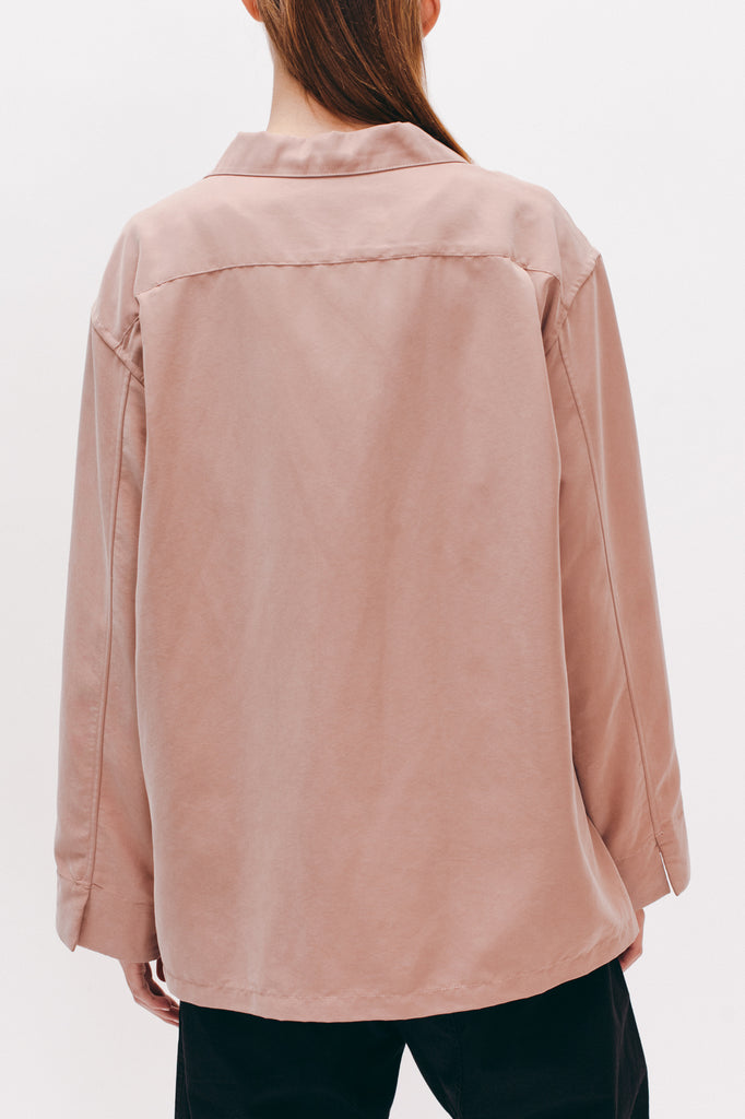 Rayon Silk LS Shirt - Coral - [product _vendor]