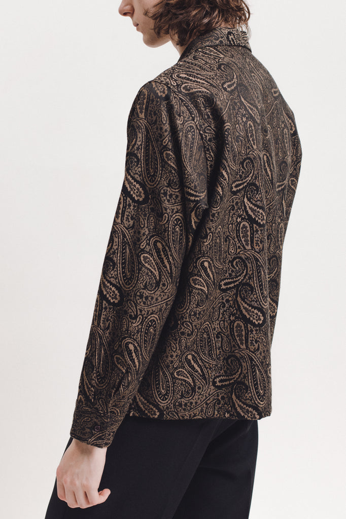 Paisley LS  Shirt - Brown - [product _vendor]