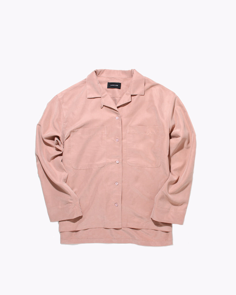 Rayon Silk LS Shirt - Coral W