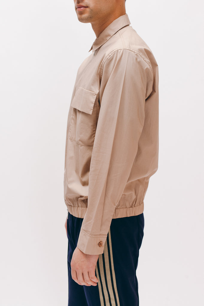 Typewriter Zip Shirt - Beige - [product _vendor]