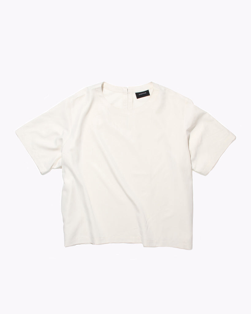 Rayon Silk SS Shirt - Off White W