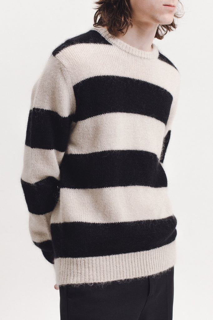 Mohair Knit Sweater - Natural - [product _vendor]