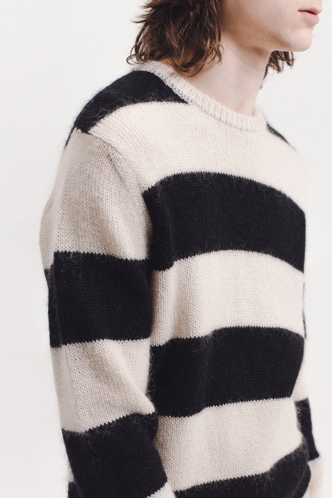 Mohair Knit Sweater - Natural - [product _vendor]