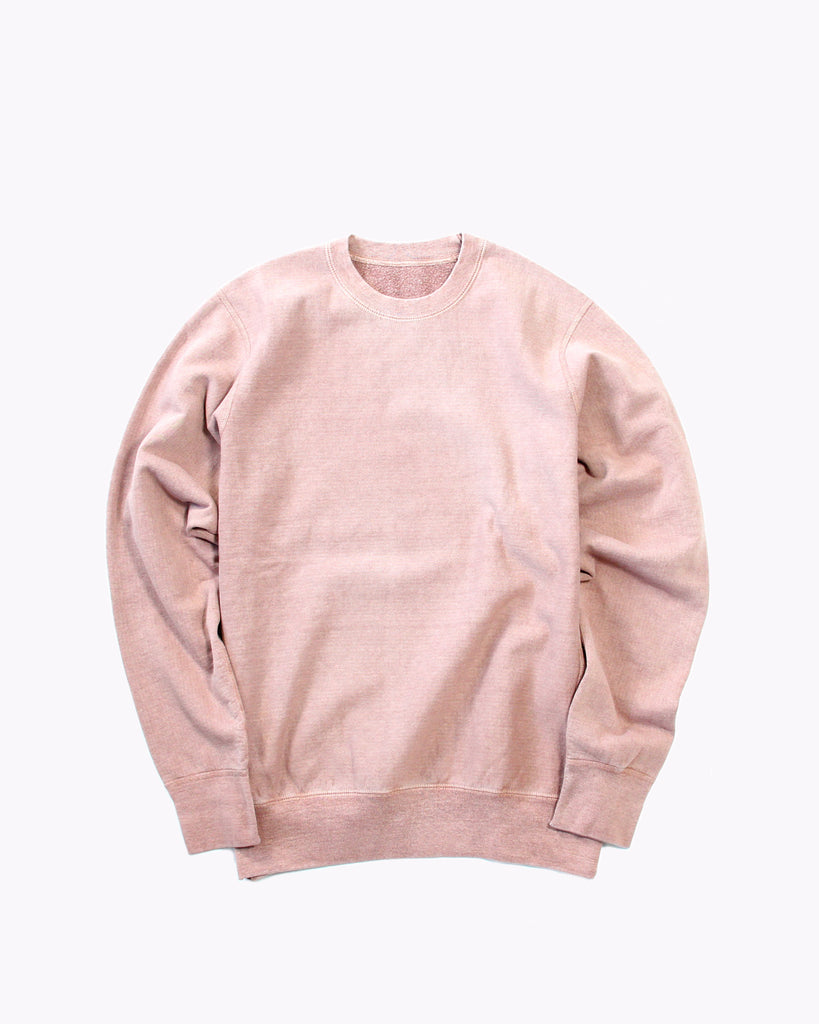 Natural Dyed Crew Fleece - Dusty Pink