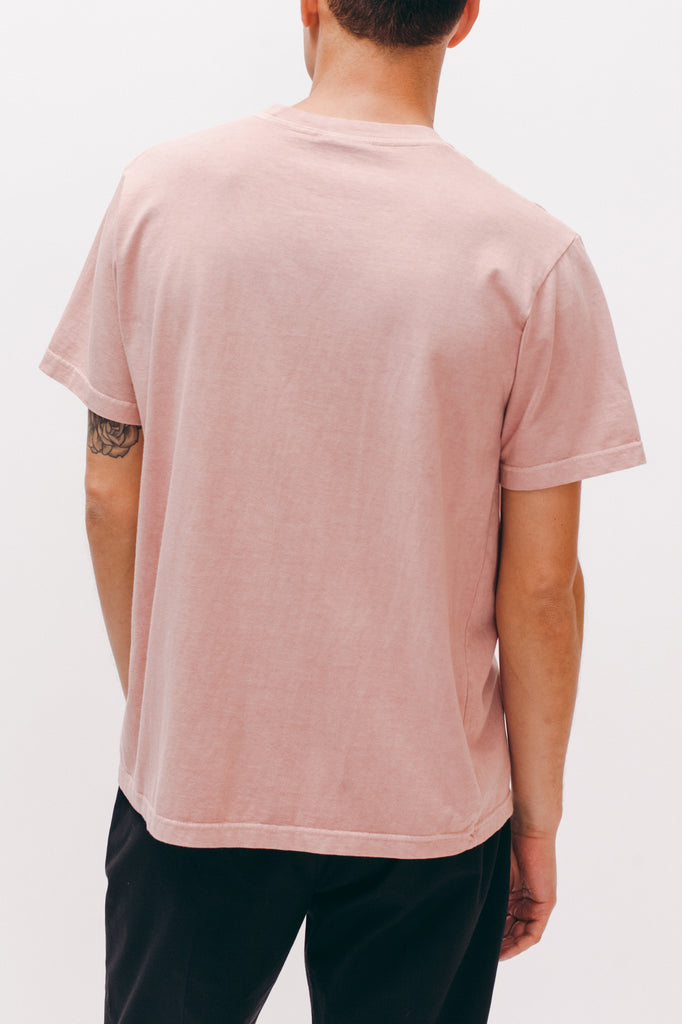 Natural Dyed Block S/S Jersey - Dusty Pink