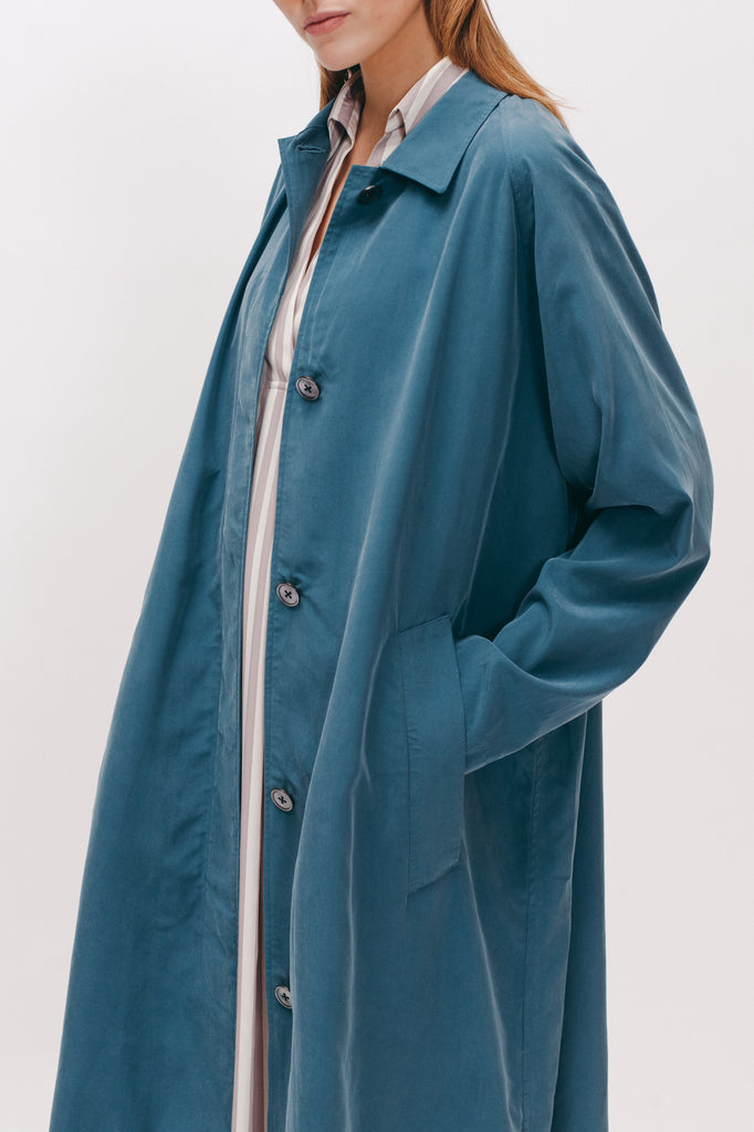 Long Overcoat - Dark Teal W