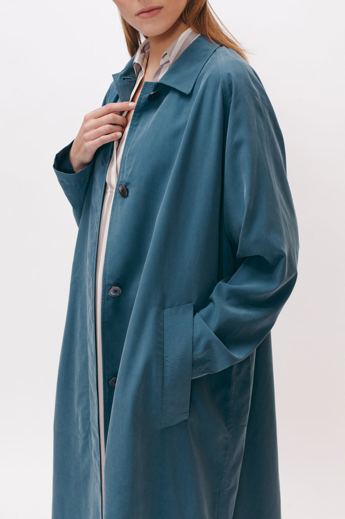 Long Overcoat - Dark Teal W