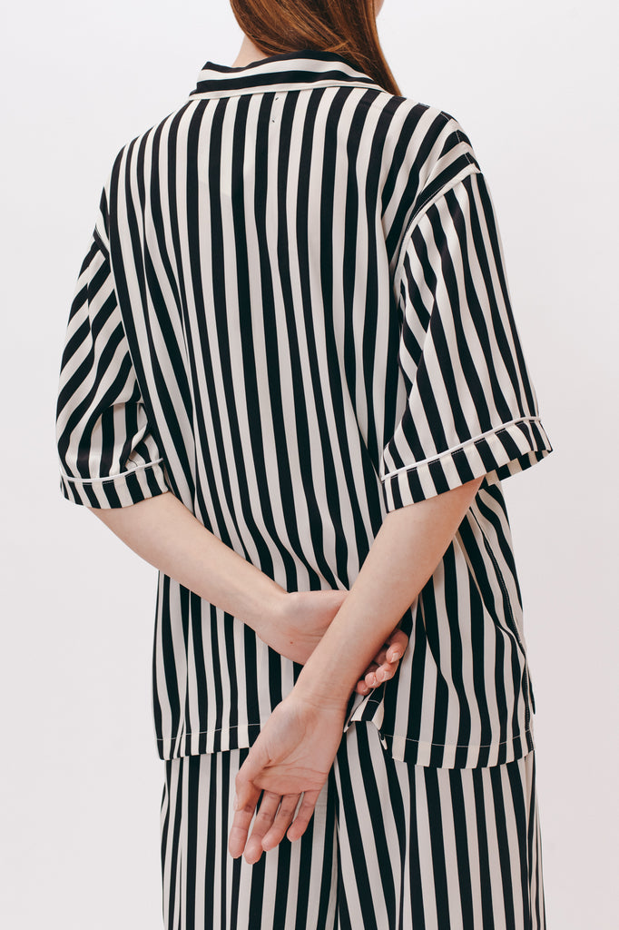 Pajama Shirt - Black Stripe - [product _vendor]