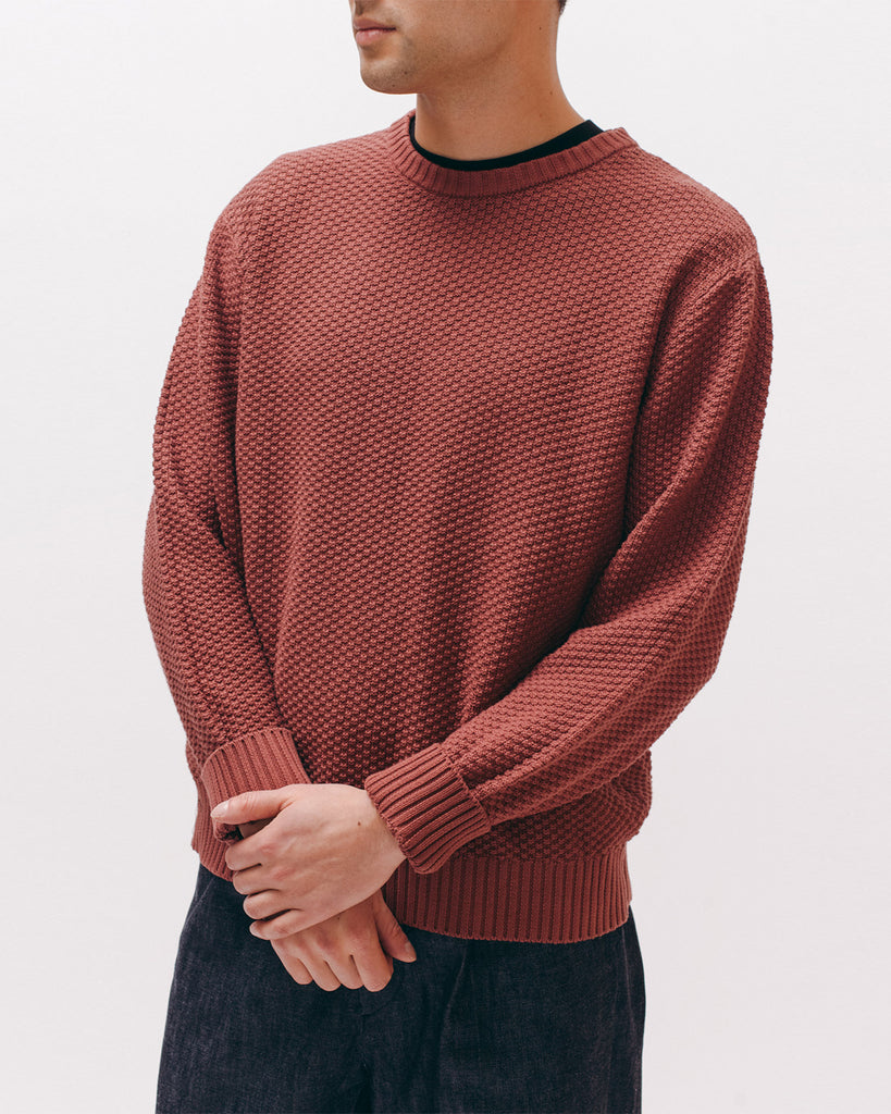 Overdyed Knit Sweater - Mauve