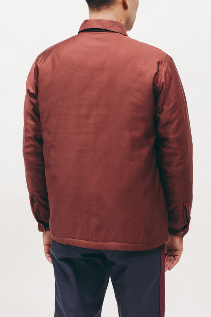Quilted Moleskin LS Shirt - Burgundy - [product _vendor]
