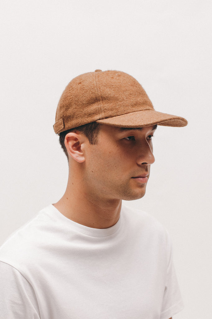 Brushed Wool Ball Cap - Brown - [product _vendor]