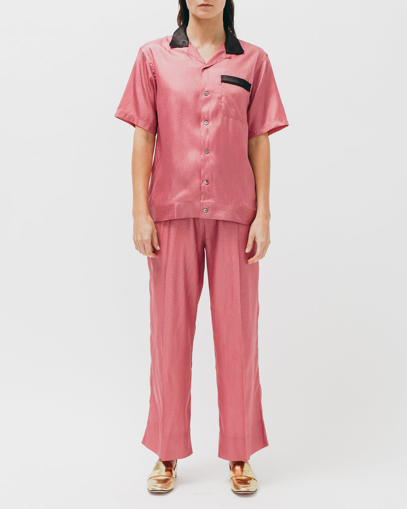 Tile S/S Shirt - Coral - Maiden Noir