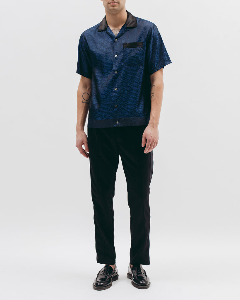 Tile S/S Shirt - Navy - Maiden Noir