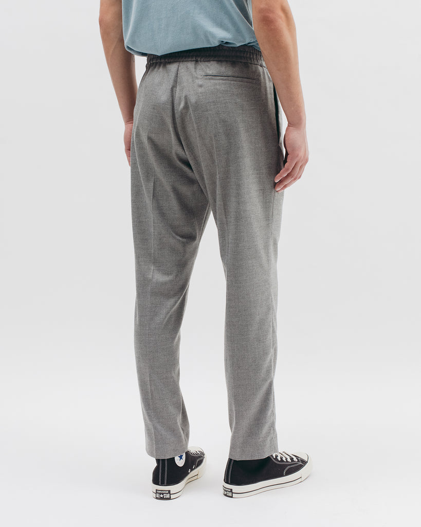 Elastic Pleated Trouser - Grey - Maiden Noir