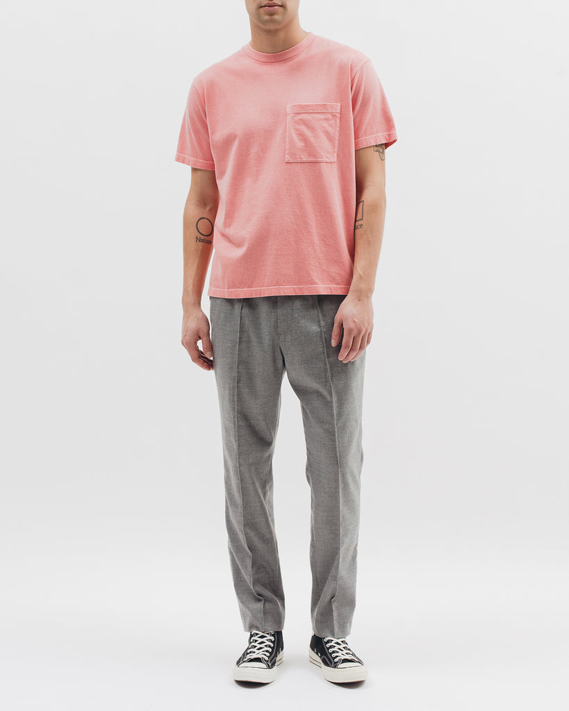 Natural Dyed Block S/S Jersey - Coral - Maiden Noir