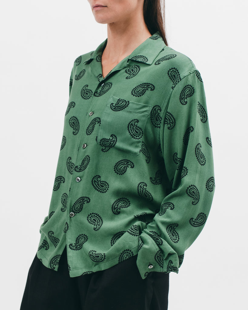 Paisley Rayon LS Shirt - Jade - [product _vendor]