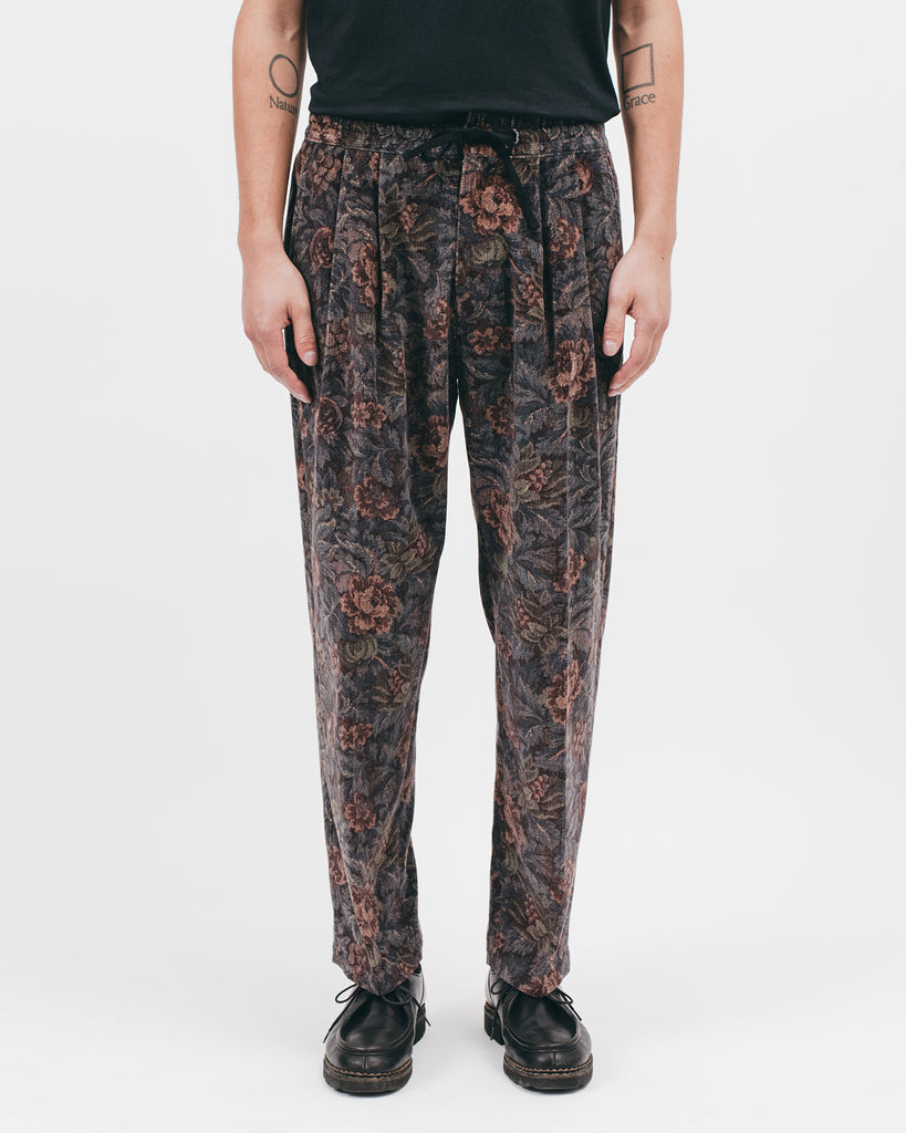 Relaxed Pleated Trouser - Dusk Floral - [product _vendor]