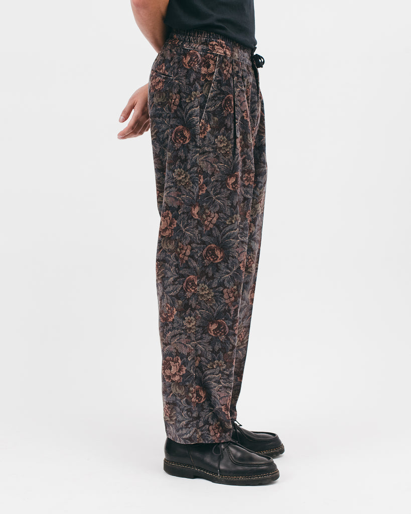 Relaxed Pleated Trouser - Dusk Floral - [product _vendor]