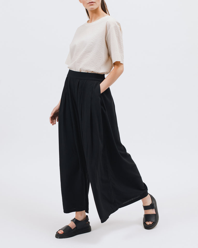 Wide Leg Trouser - Black - [product _vendor]