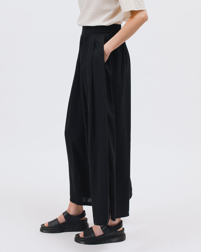 Wide Leg Trouser - Black - [product _vendor]