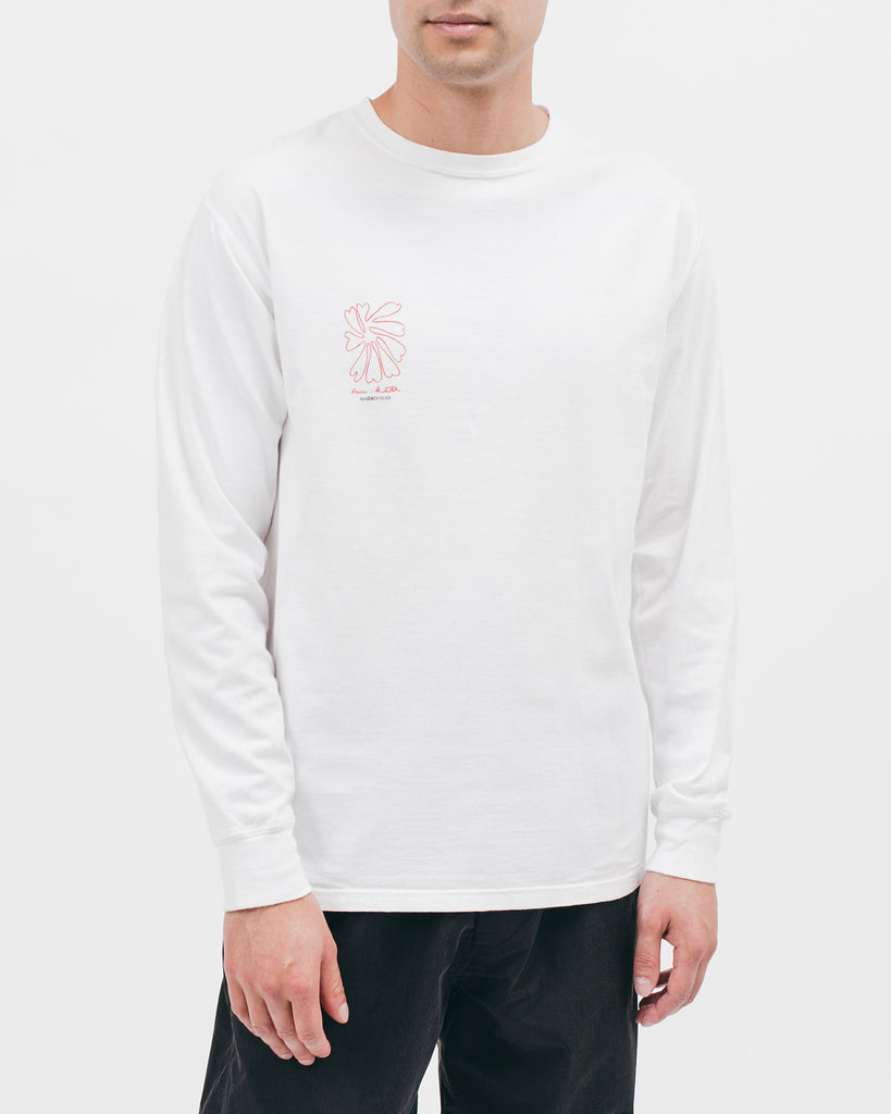 Self Portrait L/S Tee - White - [product _vendor]