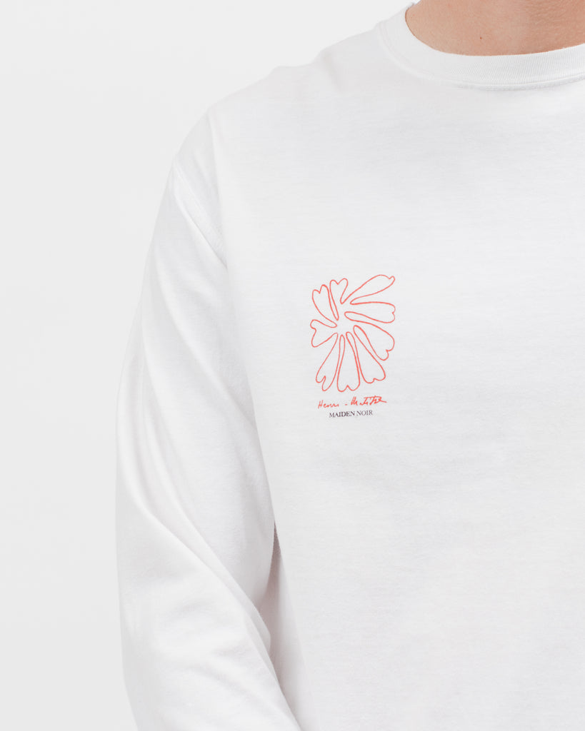 Self Portrait L/S Tee - White - [product _vendor]