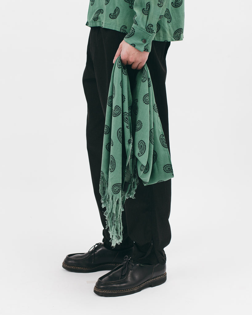 Rayon Oversized Scarf - Jade Paisley - [product _vendor]