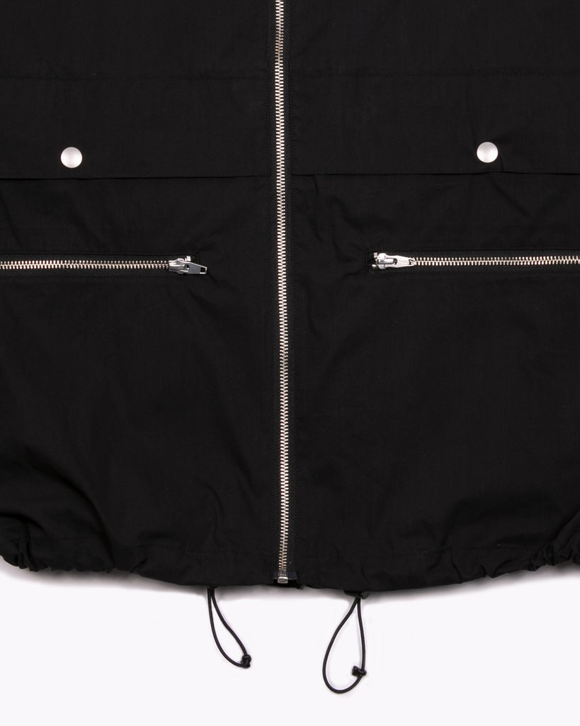 Zip Hooded Jacket - Black