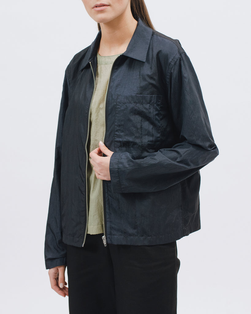 Marble Zip Blouson - Black - [product _vendor]