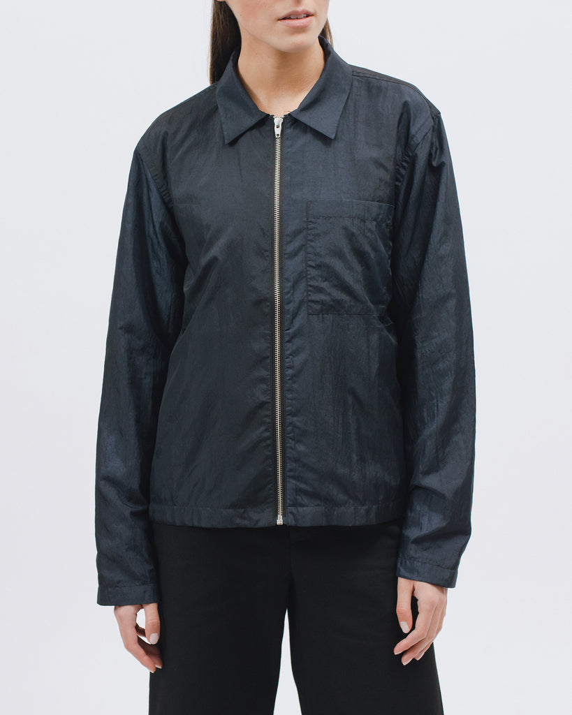 Marble Zip Blouson - Black - [product _vendor]